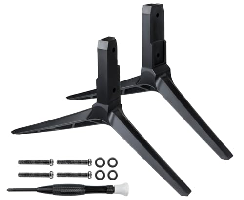 SOULWIT TV Stand Legs for Vizio D50X-G9/V505-G9/V505-H9/M506X-H9 Wobble-Free Tabletop Mount with Screws Fits Listed Models Only - Black
