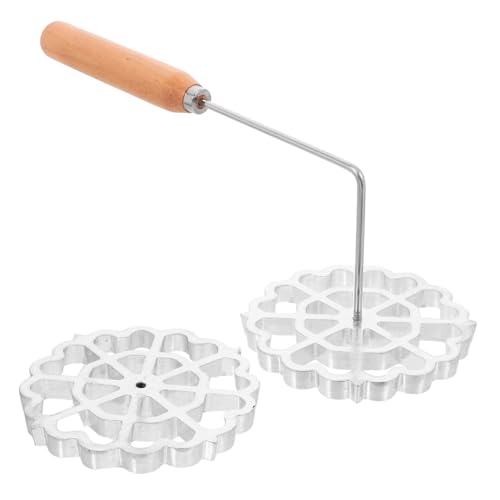 VERDANVERSE Oil Dumpling Shrimp Cake Mold with Handle Pressed Frying Tool for Radish Shreds and Waffle Decorating Easy Clean Kitchen Baking Accessory for Homemade Snacks