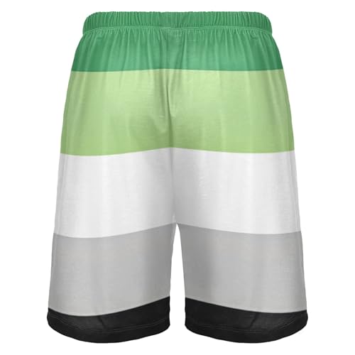 Pajama Shorts for Men Colorful Abstract Bright Rainbow Colors Athletic Pj Sleep Shorts Funny Custom Casual Pants S2