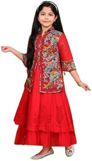 A-lien Kid Girls Long Cotton Blend Frock Dress| Comfortable, Breathable, Lightweight, Skin Friendly|SL_177 Price In India