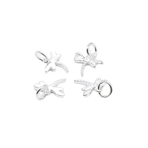 Dije de libélula pequeña de plata de ley para regalos únicos 2