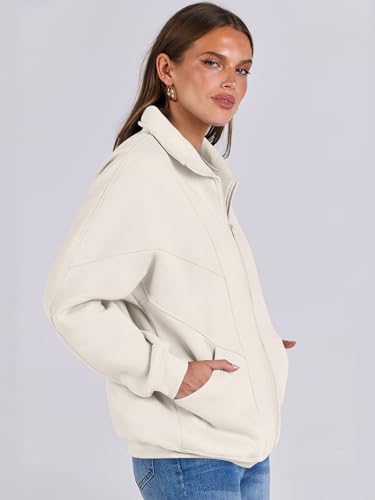 ANRABESS Women's Oversized Full Zip Up Sweatshirts Jacket 2025 Fall Fleece Long Sleeve Hoodies Outfits4
