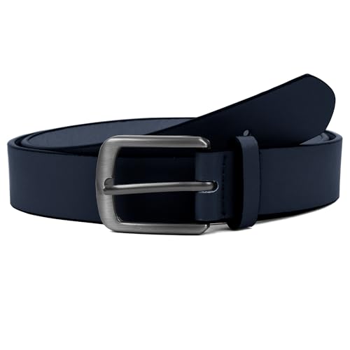 Men's Faux Leather Dress Belt，Classic & Fashion Jeans Belts with Single Prong Buckle for Work Business and Casual3