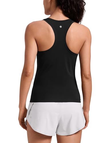 CRZ YOGA Seamless Racerback Tank Tops for Women - Gym Workout Athletic Running Sleeveless Shirts...
