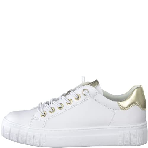 Foto von MARCO TOZZI Damen Sneaker, flacher Absatz, Wechselfußbett, weiches FEEL ME Fußbett, ideal für Business und Freizeit