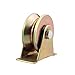 UMJIGF V Groove Rigid Caster Wheel,45# Steel Castor,Sliding Gate Roller,Groove Wheel Heavy Duty Caster with Bracket,for Barn Door,Industrial Machines Carts,Wire Rope Rail,4 Pack,60mm/2.4in