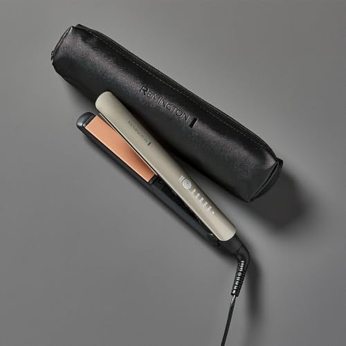 Foto von Remington Glätteisen Profi [Hitzeschutzsensor um Haarschäden zu verringern] Keratin Protect (hochwertige Keratin-Keramikbeschichtung mit Mandelöl) Digitales Display, 160-230°C, Haarglätter S8593