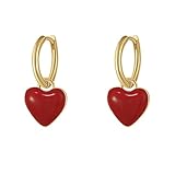 Cadeau Idéal: Les Boucles d'Oreilles Pendantes En Forme De Cœur Peuvent Être Utilisées Comme Cadeau De Saint-Valentin, Cadeau d'Anniversaire, Cadeau De Noël à Envoyer à Vos Amis, Petite Amie, Fille, Mère, Famille Et Autres Personnes Que Vous Souhaitez Partager, Peuvent Exprimer Votre Amour