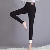 Leggings con Forro Polar para Mujer, Cintura Alta, Control de Abdomen, Pantalones térmicos de Yoga para Entrenamiento de Invierno, Gris, Large