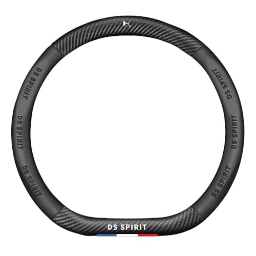 ONEMAJI Cubierta Volante Coche Funda para DS Spirit DS3 DS4 DS4S DS5 2021, Microfibra para Volante de Coche Fundas Volante Empuñadura Cuero Microfibra Suave