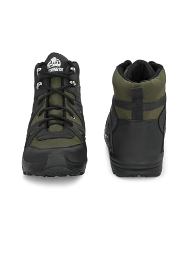 Image of Leo's Fitness Men's Waterproof Outdoor Durable High-Top Ankle Boots for Trekking & Hiking