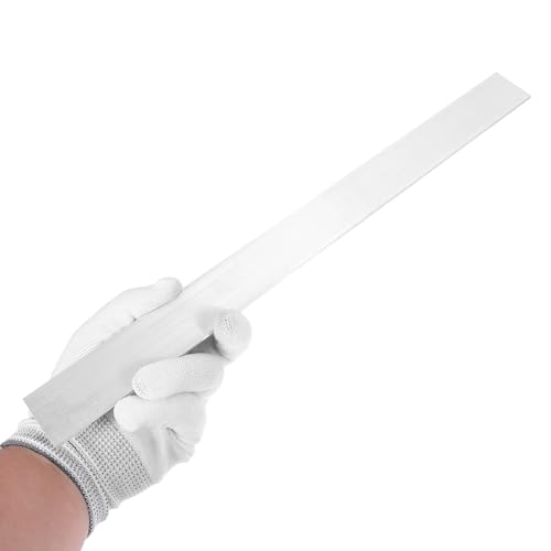 Image of MECCANIXITY 6 Pcs Square Aluminum Flat Bar, 3 /32 inch (3mm) Thick x 1-3 /8 inch (35mm) Width x 16 inch (406.4mm) Long 6061 Aluminum Flat Plate Solid New Mill Stock Silver for Industrial Building
