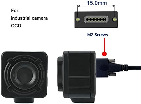 USB 3.1 Type-C Dual M2 Screws Locking to Locking USB-C 10Gbps Data Cable Panel Mount Type 200cm