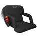 Driftsun Reclining Stadium Seat, Bleacher Chair with Back Support, Folding Sport Chair Reclines Perfect for Bleachers Lawns and Backyards, Black