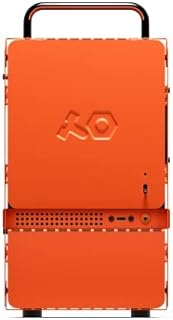 Teenage Engineering Computer-1 Mini-ITX Computer Case with Powder Coated Aluminum, Chrome Metal Handles, and Dual-Slot GPU, Do It Yourself, Small Form Factor PC Case Compatible with SFX Power Supply