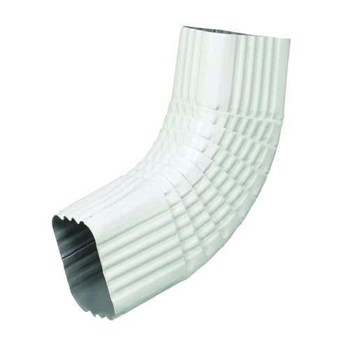 Rocky Mountain Goods Gutter Elbow 2x3 B Elbow - White Aluminum Downspout Connector - Rust-Resistant - Fits Standard Gutters - Easy Installation