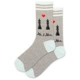 Hot Sox Women's Mr And Mrs Crew Socks 1 Pair, Grey Heather, Women's 9-11 Shoe