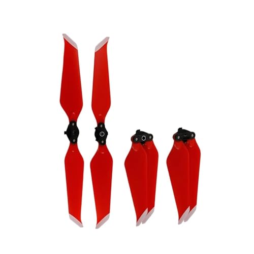 Hélices 8743F low noise pales de rechange pliables pour drone 2 Zoom et Pro couleur rouge