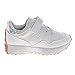 KENSIE GIRL Sneakers Lace Up and Strap Clousure - Athletic Shoe Lightweight Casual Fashion Sneaker - White Glitter (Size 3 Big Kid)