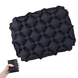 Azarxis レジャーシート エアークッション キャンプ コンパクト 軽量 お尻 1人用 マット 座布団 飛行機 快適グッズ アウトドア 夜行バス 旅行 登山 スポーツ観戦 お花見 お尻が痛くならない 収納袋 多用途