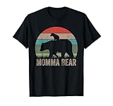 Vintage Momma Bear Funny Mothers Day T-Shirt
