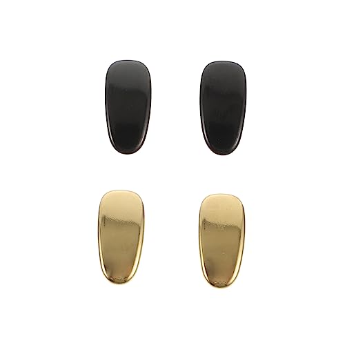 FRCOLOR 2piezas Almohadillas Nasales De Titanio Antideslizantes Para Gafas Almohadillas Nasales Para Puente Nasal Parche Nasal Accesorio Para Gafas