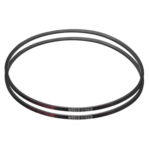 sourcing map 2Pcs SPZ-1060 Drive Wedge Belts V-Belt Industrial Power Rubber Transmission Belt 1060mm Pitch Girth,10mm Width, 8mm Height, 1073mm Outer Girth