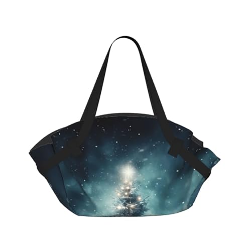 Sac de voyage pliable imprimé Noël imperméable et matelas de plage