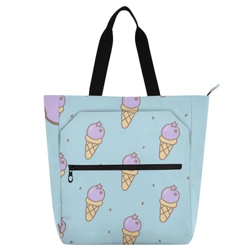 Bolsa de mano de helado para guardar libros y material de forma cómoda