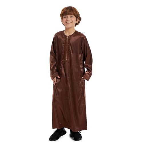 Thobe garçon brodé pour les prières du vendredi et fêtes de famille