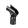 sourcing map Universal Microphone Mic Clip Holder for 20-23mm Mic Stand Handheld Microphones 15mm Thread Dia #4