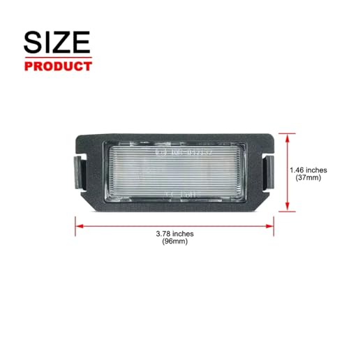 Luces de matrícula LED para tus viajes nocturnos en Kia Picanto y Soul pack de 2 3