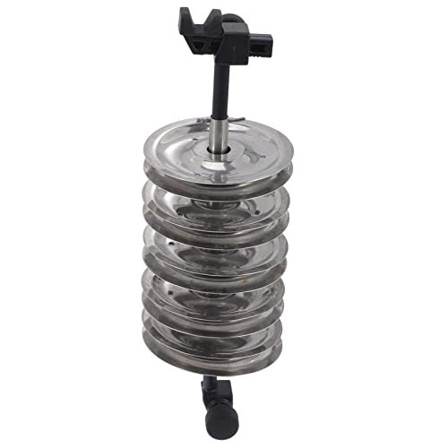 FAVOMOTO Guitar Accompaniment Rattle Sound Hole Cover Hood Guitar Accessory Supply Guitar Sound Music Instrument Supply Part, Silver, 11x4.1cm, Casual