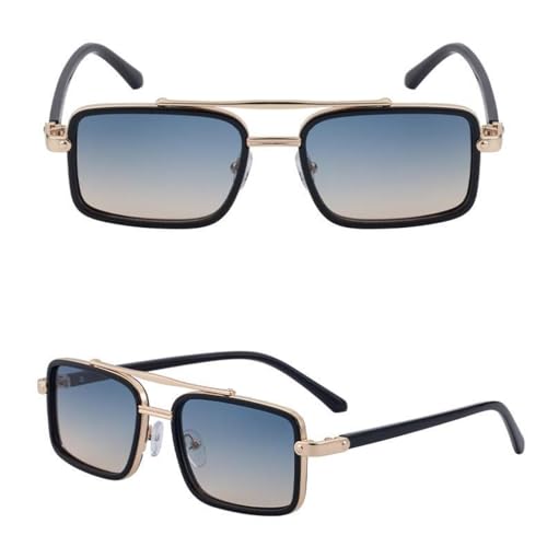 Lunettes de soleil rectangulaires vintage pour conduite en cabriolet