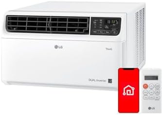 LG 10,000 BTU Smart Window Air Conditioner, 115V, Cools 450 Sq. F...