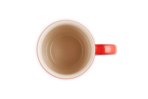 Le Creuset Stoneware 20 oz Extra-Large Logo Coffee Mug, Cerise - Image 3