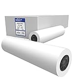 Alliance CAD Paper Rolls, 24” x 300’, 92 Bright, 24lb - 2 Rolls Per Carton - Ink Jet Bond Rolls with 2” Core