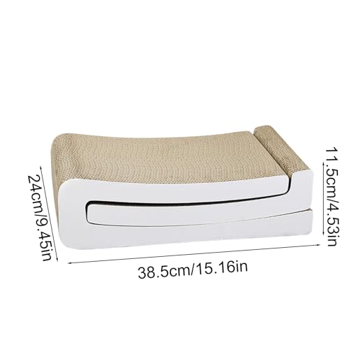 Jouet interactif et planche à gratter pour chat avec tapis de protection escalier - 3
