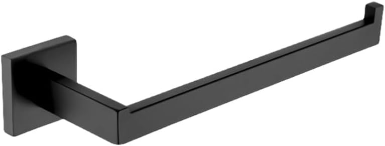 Matte Black Bathroom Accessories Towel Rail Rack Paper Holder Toilet Brush Holder Glass Wall Shelf Soap Dish Toothbrush Holder,Paper Holder (Towel Ring)