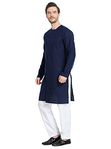 Image of Leriya Fashion Men's Slub Cotton pathan Suit Kurta