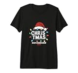Christmas 2024 Cousin Crew Xmas Lights Santa Hat Pajamas Premium Tri-blend T-Shirt