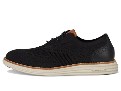 Cole Haan Mens Originalgrand Remastered Stitchlite Oxford, Black/British Tan/Silver Lining, 10.5-M US