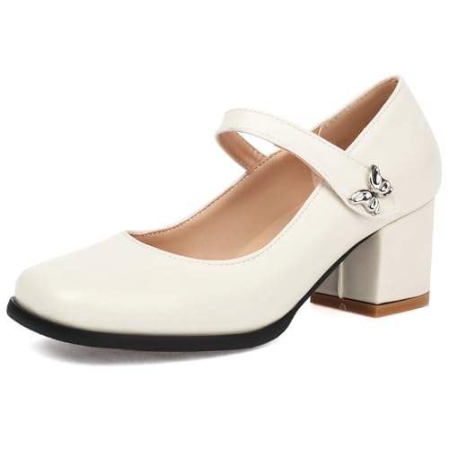 Chaussures Mary Jane Lizoleor pour femme à talon bloc