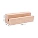 DOITOOL Wooden Photo Card Holder Stand for Desk Calendar Versatile Display Base for Photos Cards and Memo Clips Sturdy Natural Construction