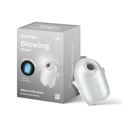 Satisfyer Glowing Ghost Vibratore Air Pulse Innovant | Sex Toy Femme | Ondes de Pression & Vibrations | Rechargeable & waterproof (IPX7) | Silicone médical Sex-Toys