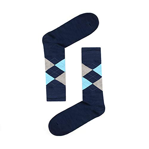 7DayOtter Modal Odor Resistant Dress Socks for Men Cotton Business Crew Patterned Dress Sock