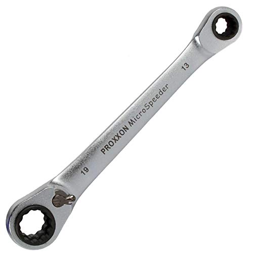 Proxxon 23236 4fach-MicroSpeeder 10x13mm + 17x19mm - nur ein Werkzeug für die wichtigsten PKW-Schrauben – Ansicht 3