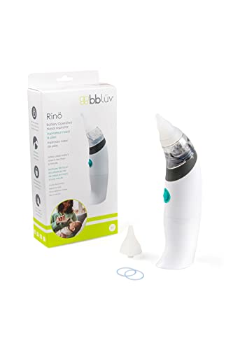 bblüv - bblüv– Rinö - Baby Nasal Aspirator - Nasal Aspirator For Babies, Safe, Fast & Hygienic Mucus Cleaner For Newborns & Toddlers, White