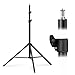K&F CONCEPT Fotografie Lichtstativ, 280CM Metal Light Stand für Studio-Fotographie, Reflektor, Blitz & Video, einstell Beleuchtungstativ hoch mit Universal 1/4