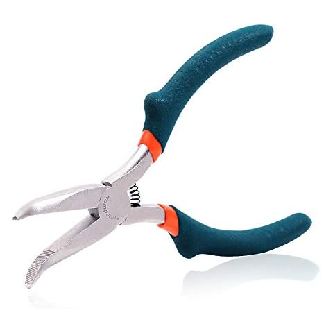 Alicates de nariz doblada SPEEDWOX de 12,7 cm con mandíbula dentada Cover